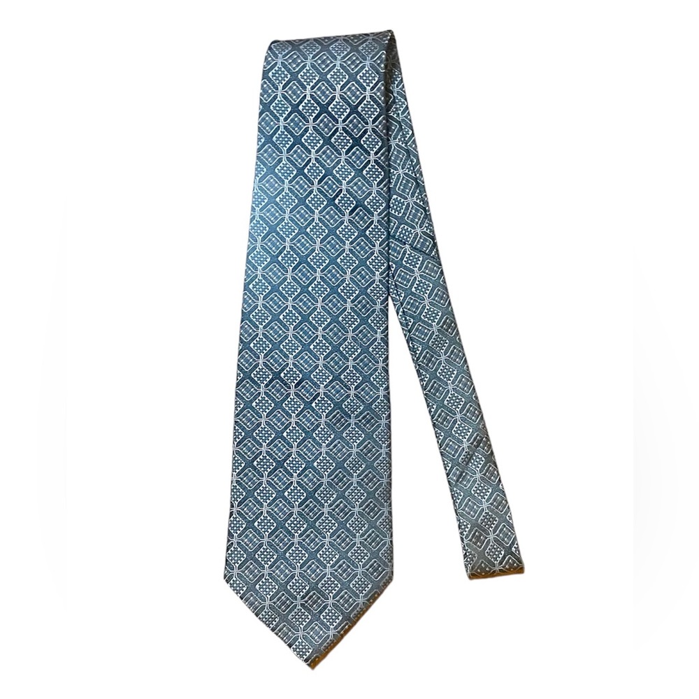 Yves Saint Laurent Navy Silk Tie